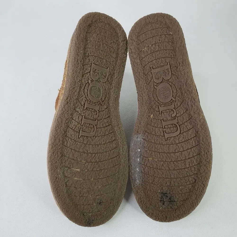 Born Tora Ankle Boots Leather Suede Booties Women’s Size 7.5 Inside Zip Slip On - Picture 7 of 9